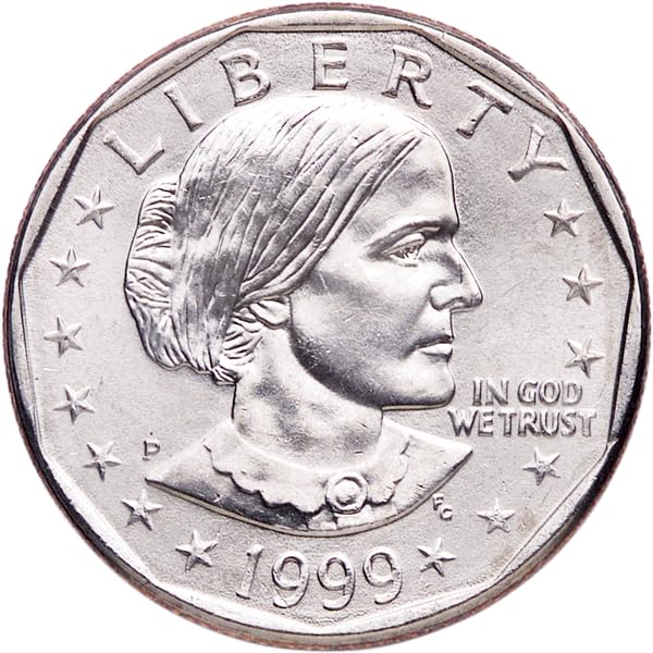 Hall of Fame Sports Memorabilia - 1999 P and D Susan B Anthony BU Uncirculated SBA Dollars - $1 Coins - US Mint - Mint State - Brilliant Uncirculated