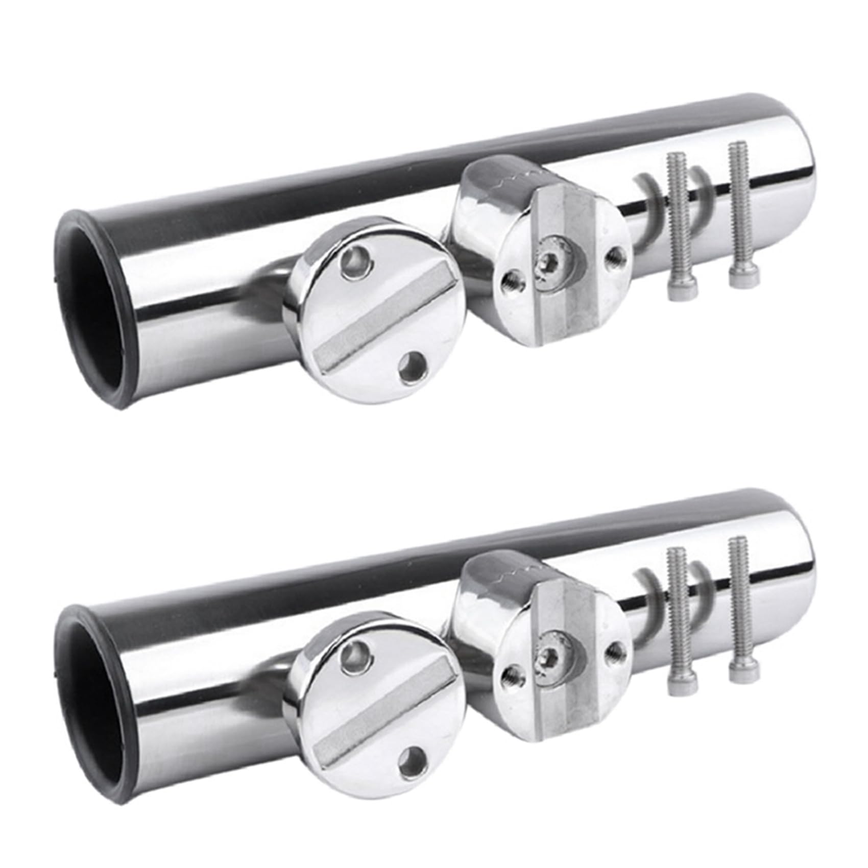 ISTOVO 2 x uchwyt na wędkę ze stali nierdzewnej wspornik do szyny 26-32 mm akcesoria do łodzi