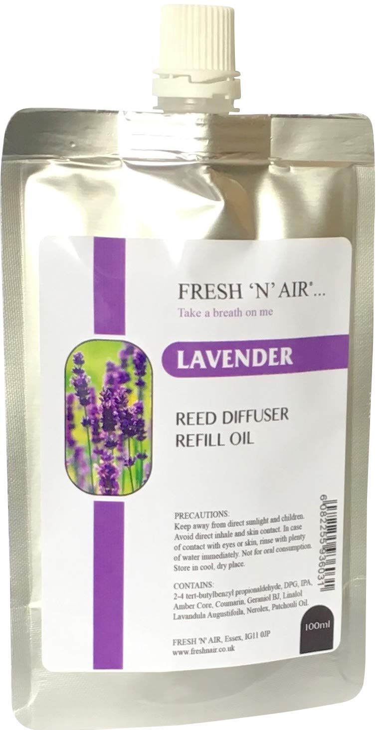 Fresh 'N' Air Multicolor Fresh N Air Reed Diffuser Refill Lavender -100Ml