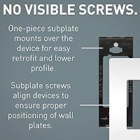 Vista 3 de Legrand Radiant NTLFULLWPW - Toma de luz nocturna LED totalmente ajustable y placa de pared sin tornillos, para pasillos y escaleras, rejilla