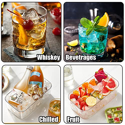 Ice Cube Tray With Lid And Bin For Freezer 32 Cube Ice Cube Tray Stackable Easy Release Ice Cube Molds For Cocktail Whisky Coffee With Scoop Ease Of Use Cleaning (Green, Single Layer) #TOP3