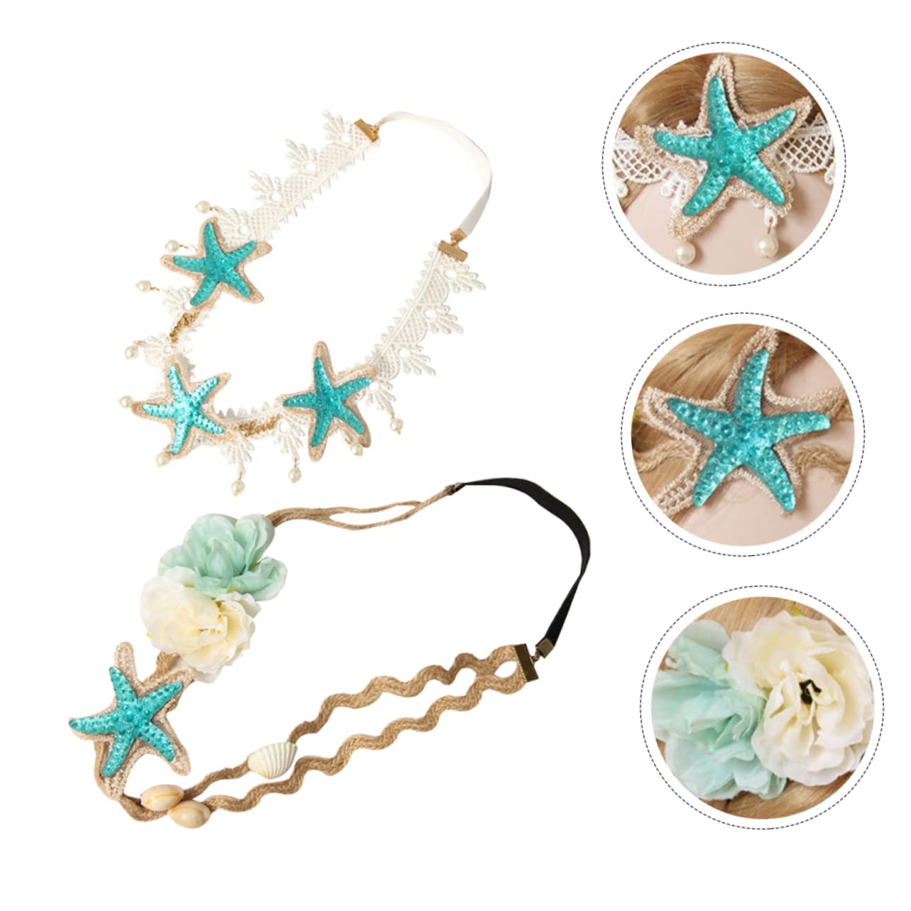 DOITOOL 6pezzi Fascia Elasticizzata Look Estivi Accessorio Versatile Per Cerimonie e Al