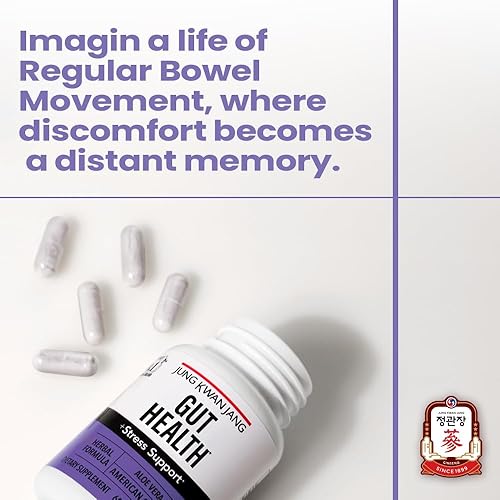 Miniatura 5 de JUNG KWAN JANG JKJ - Soporte para la salud intestinal con aloe vera (833 mg) y Americang Ginseng para la salud intestinal, la digestión, la