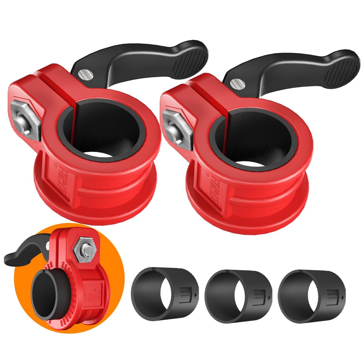 Pince pour haltères de 2,5 cm réglable et rapide pour musculation