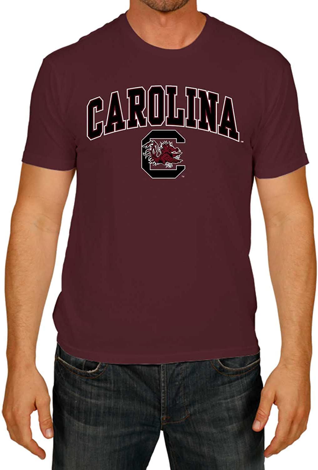 Collegiate Premium Cotton Short-Sleeve T-Shirt - Adult Sizes (as1, Alpha, m, Regular, Regular, South Carolina)