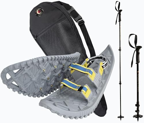 Crescent Moon Eco Eva - Paquete de raquetas de nieve unisex de espuma EVA biodegradables ultraligeras para adultos, para hombres, mujeres y jóvenes