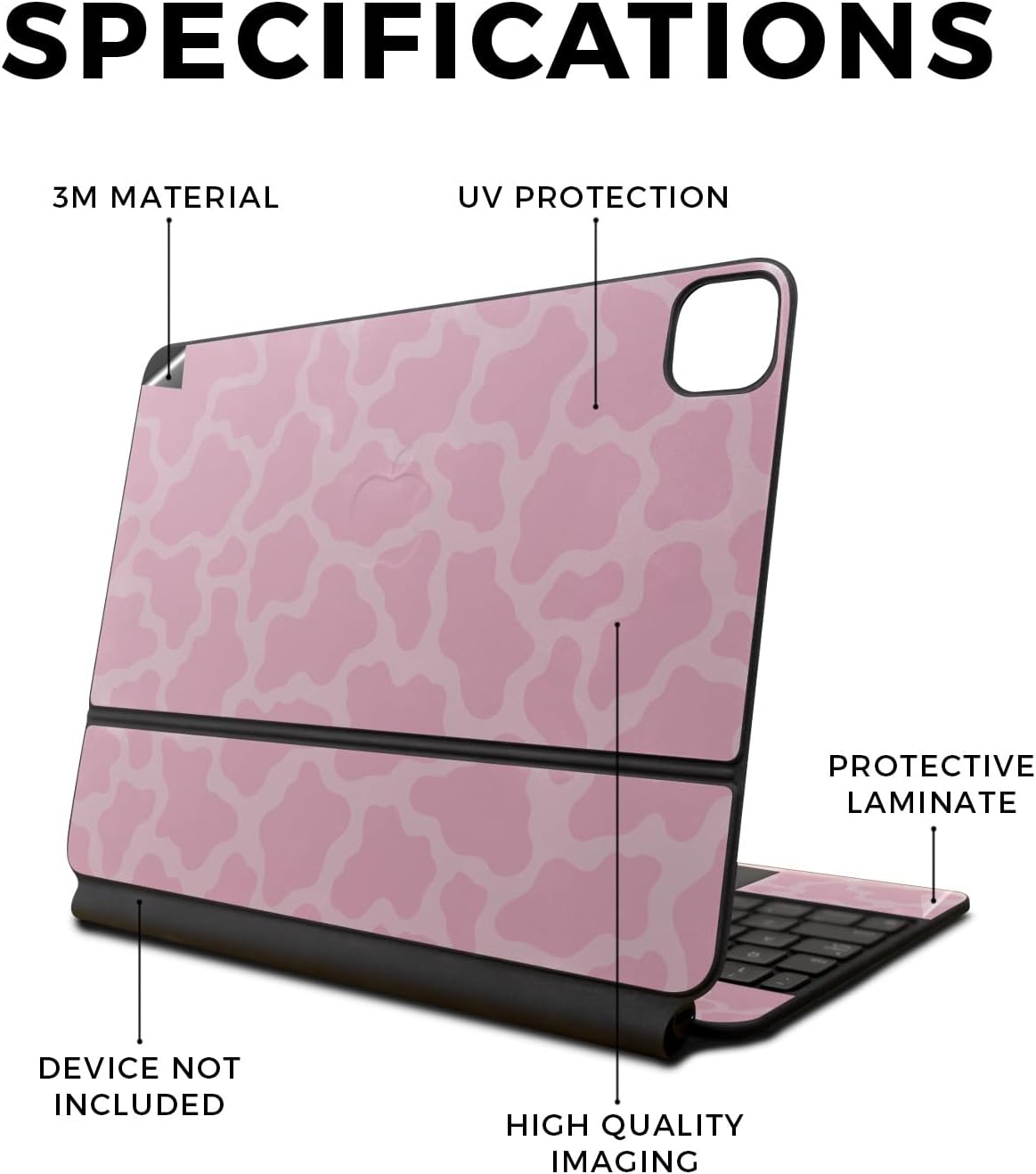 Carbon Fiber Skin Compatible with Apple Magic Keyboard for iPad Pro 13‑inch (M4) 2024 - Mini Dots - Premium 3M Vinyl Protective Wrap Decal Cover - Easy to Apply | Crafted in The USA by MightySkins