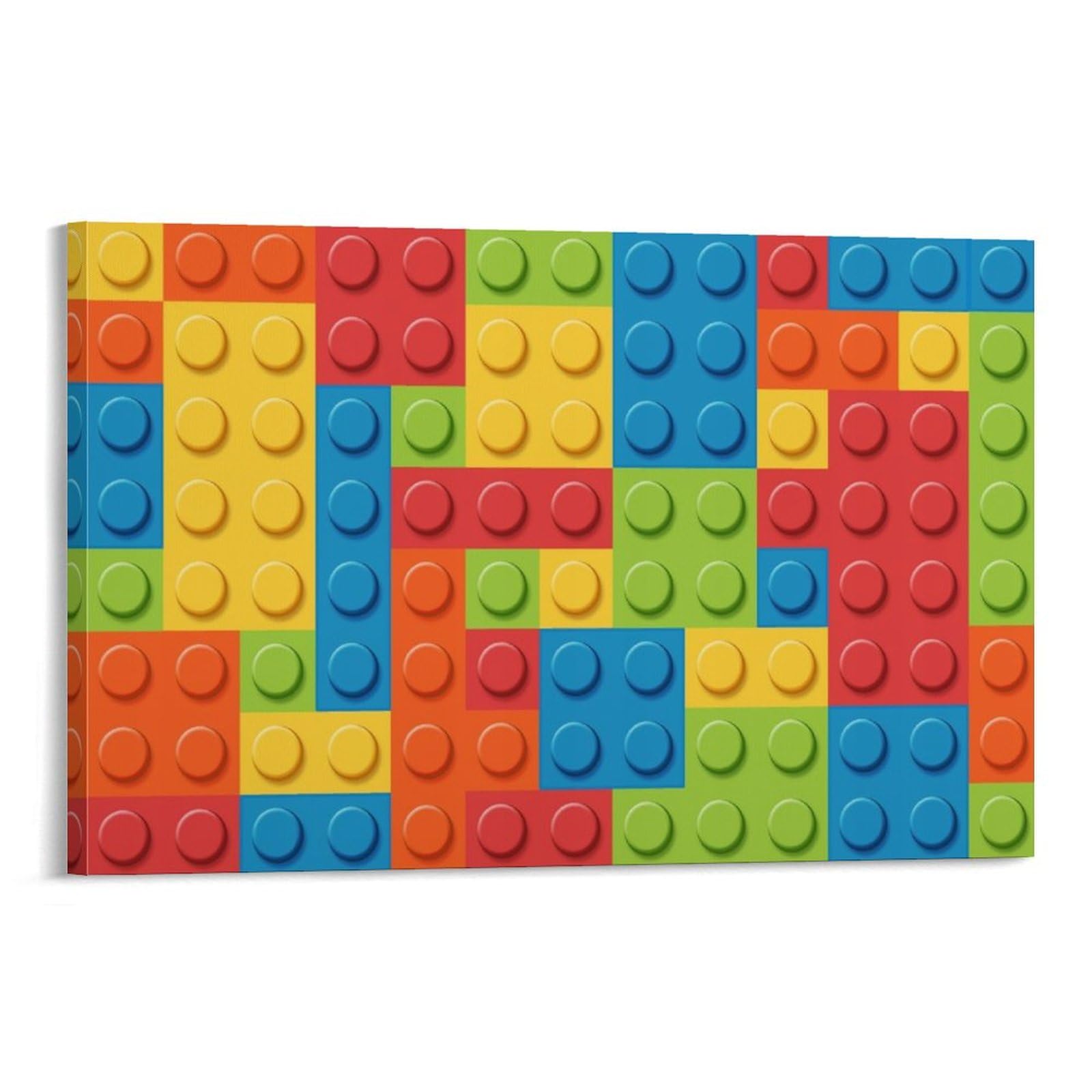 Legos Art - Oil Paintings Reproduction Modern Giclee Canvas Print Artwork Pictures on Canvas Wall Art for Home Office Decorations 16x24inch(40x60cm)
