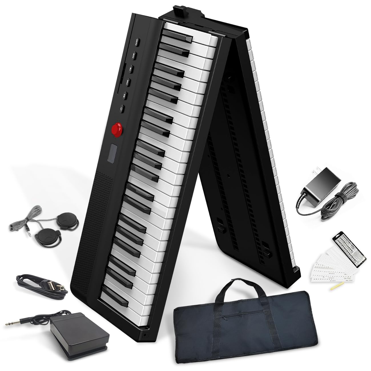 Amazon.com: Longeye Foldable Piano Keyboard 88 Key Folding Piano