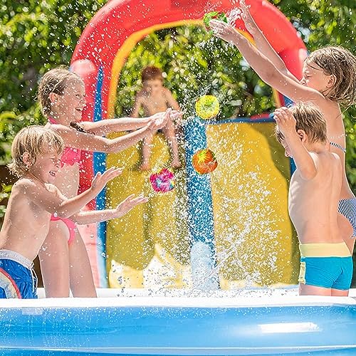 LATERN 30 Stück Wasserbombenbälle, 5CM Wiederverwendbarer Wasserabsorbierender Ball Mini Wasserspritzbälle für Outdoor Wasseraktivitäten Poolstrand Gastgeschenke Sommerliche Wasserkampfspiele