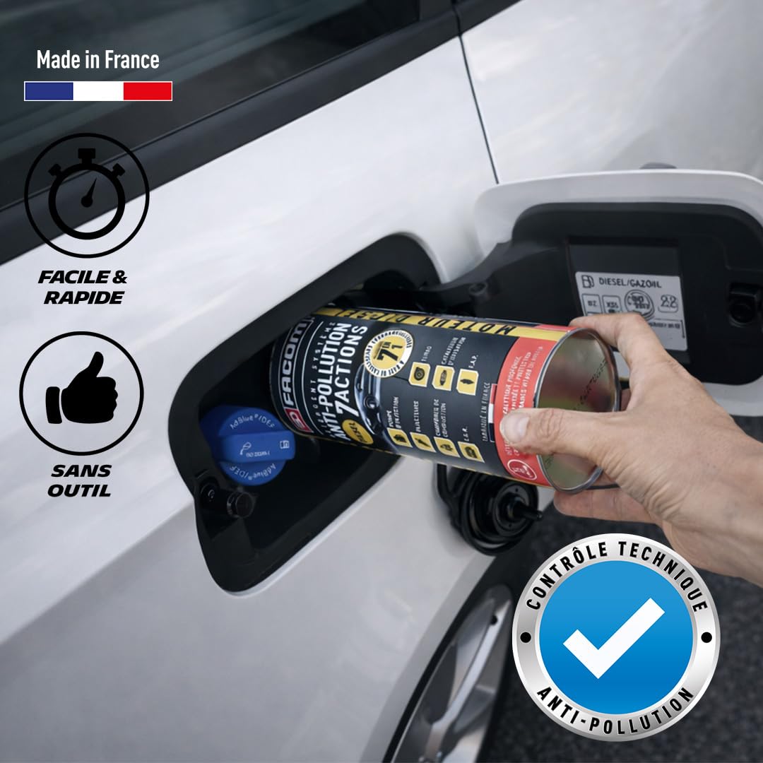 FACOM 006070 Détergent Système Anti-Pollution Diesel 7 en 1 – Nettoyant Injecteurs, EGR, Turbo & FAP – Formule Pro 1L - 4