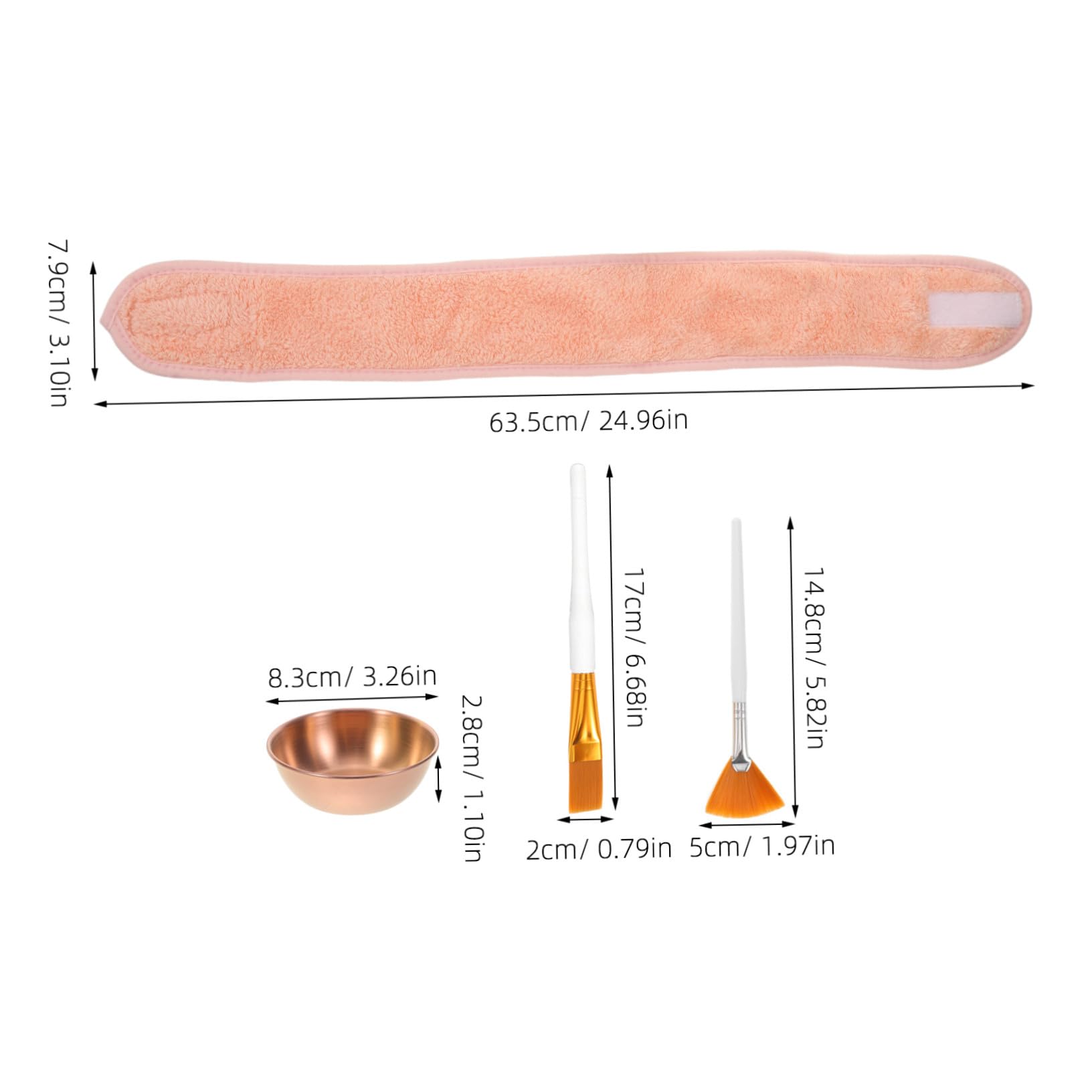 Kosmetikschalen und Applikator für Pinselapplikator Gesichtsmaskenpinsel Mischschalen für Kosmetikset Beauty-werkzeugset Hautpflegeset Stirnbänder für Hautpflege