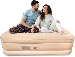 New Hawaii Colchão Inflável Automatico Casal Queen Com Bateria de Lítio Até 350kg, 203x154x44cm