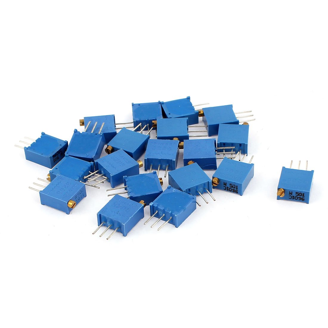 Aexit 50 Pezzi Potenziometri Cermet 2M Ohm – Modello 3362P-205, Singolo Giro, DIP – Per Circuiti Stampati E Dispositivi Elettronici
