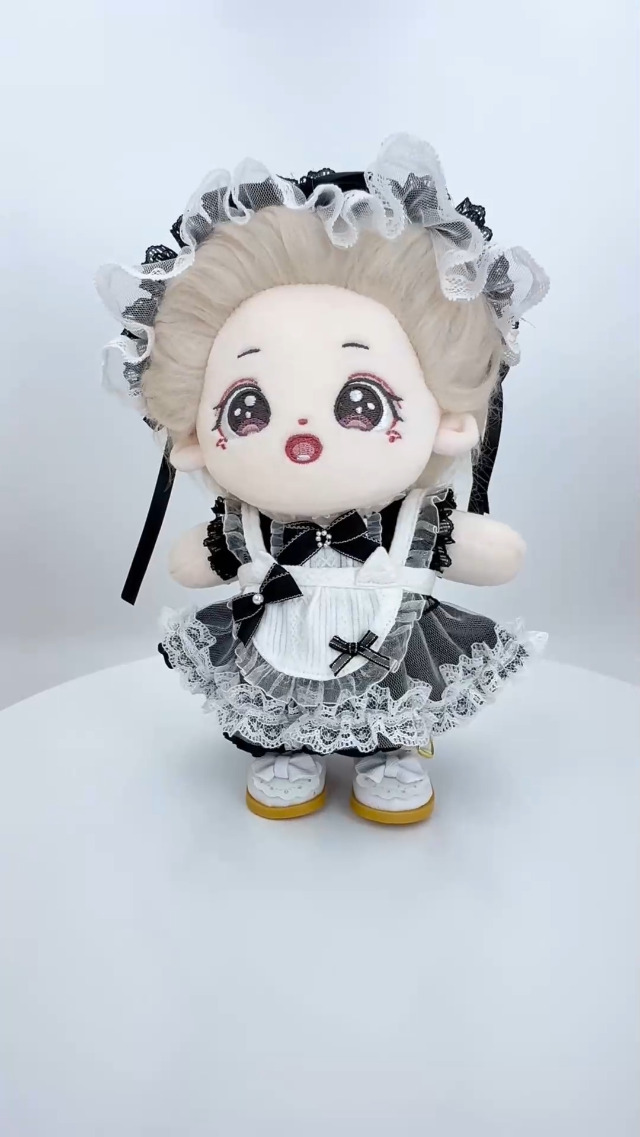 Niannyyhouse Conjunto De Ropa Hanfu Antiguo Para Muñeca De Peluche De 20 Cm – Incluye Chal, Vestido Y Horquilla, Azul Y Morado, Ideal Para Coleccionistas Y Regalos