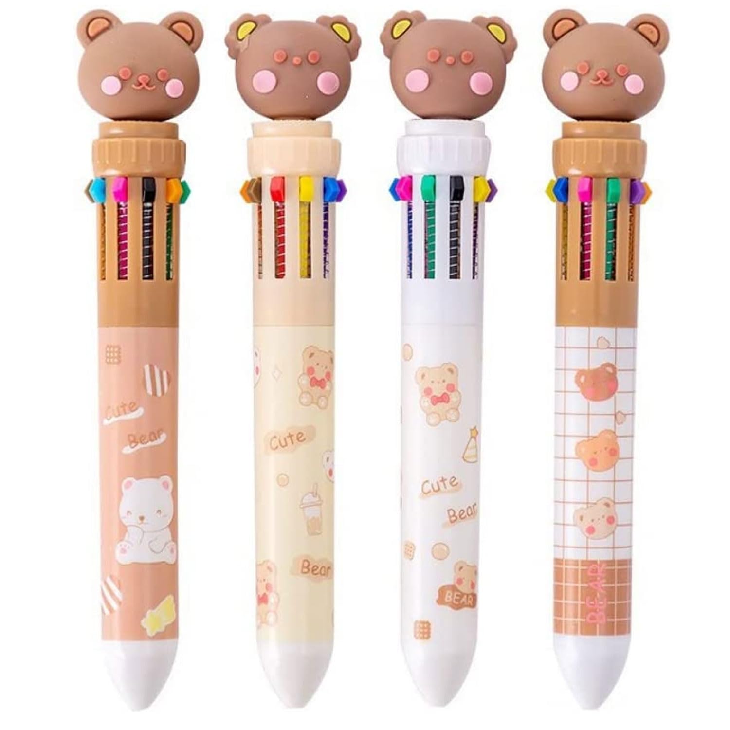 Sponsored Ad – Excefore Multicolor 10-in-1 Retractable Animal Ballpoint Pens for Office, School Supplies, Students, Children, Girls Gift (4 Pieces)