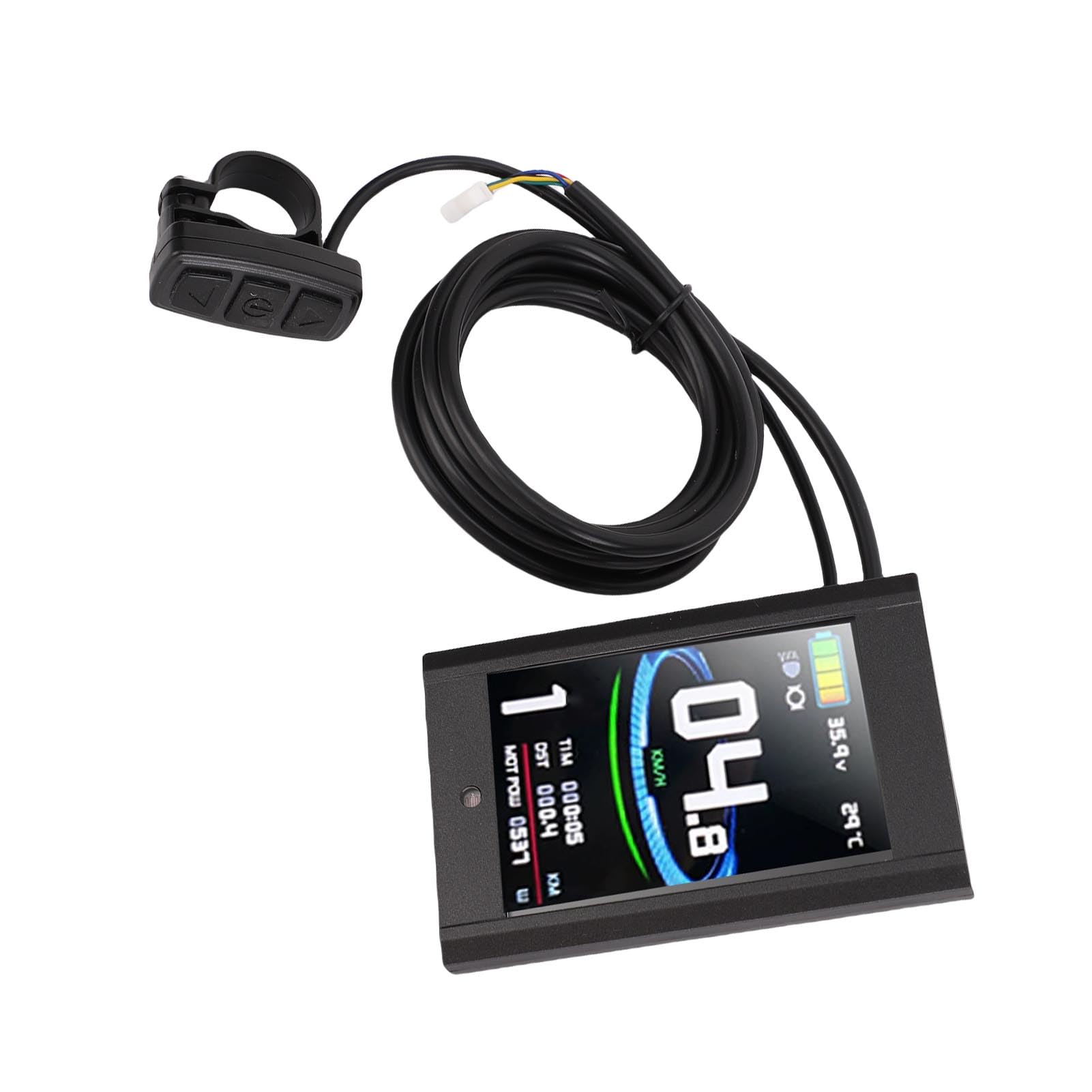 Buachois Bicicleta eléctrica Scooter Pantalla LCD Medidor Pantalla a Color KT LCD12