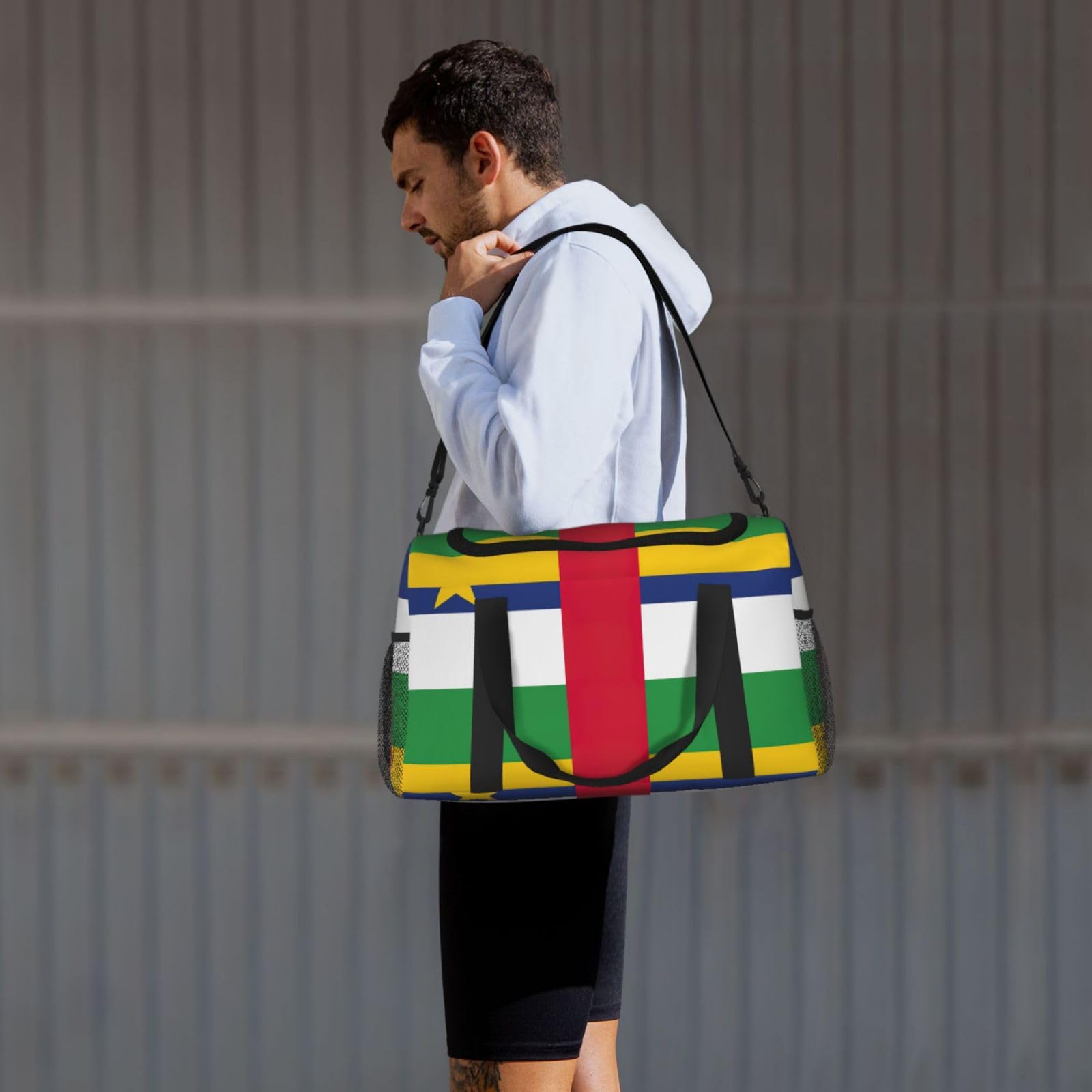 Flaga Środkowej Afryki Torba na ramię Kobiety Mężczyźni Torba podróżna Crossbody Torebka Torba na ramię Torebki robocze Codzienna torba Hobo