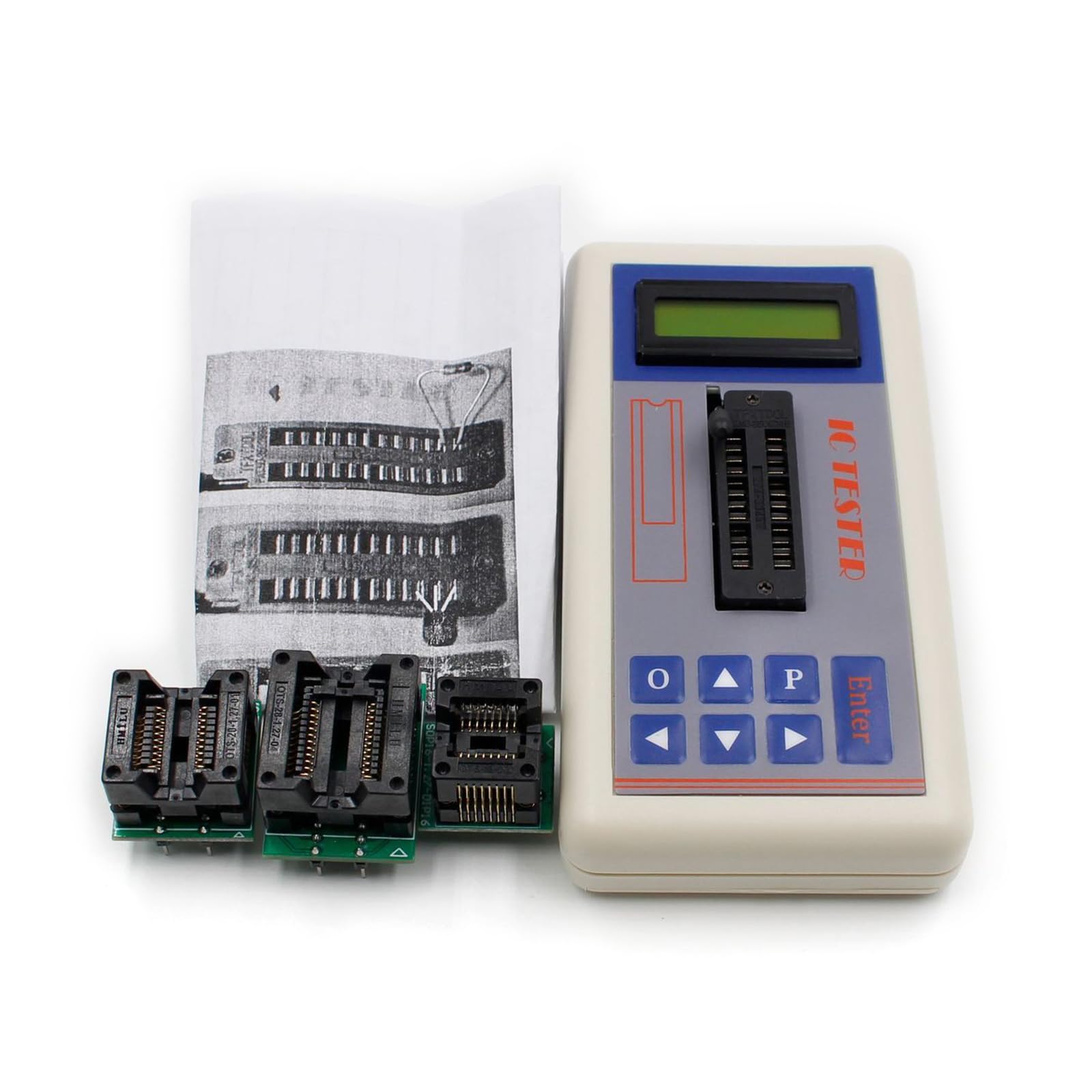 Tester avanzato per circuiti integrati, adatto per test e programmazione efficienti di circuiti integrati in impianti di produzione, tester IC a batteria