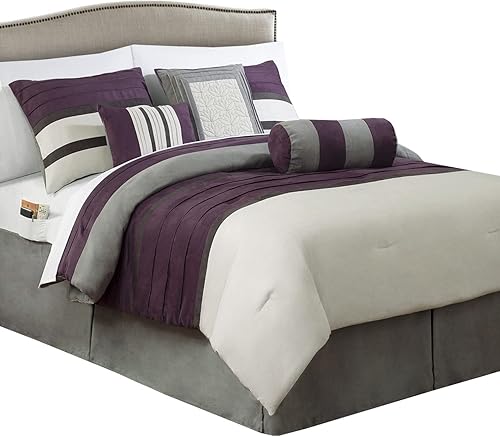 Elegant Comfort Cirena - Juego de sábanas de microfibra de 12 piezas con juego de sábanas de 6 piezas, bolsillos inteligentes y almohadas disponible en Yaxa El Salvador