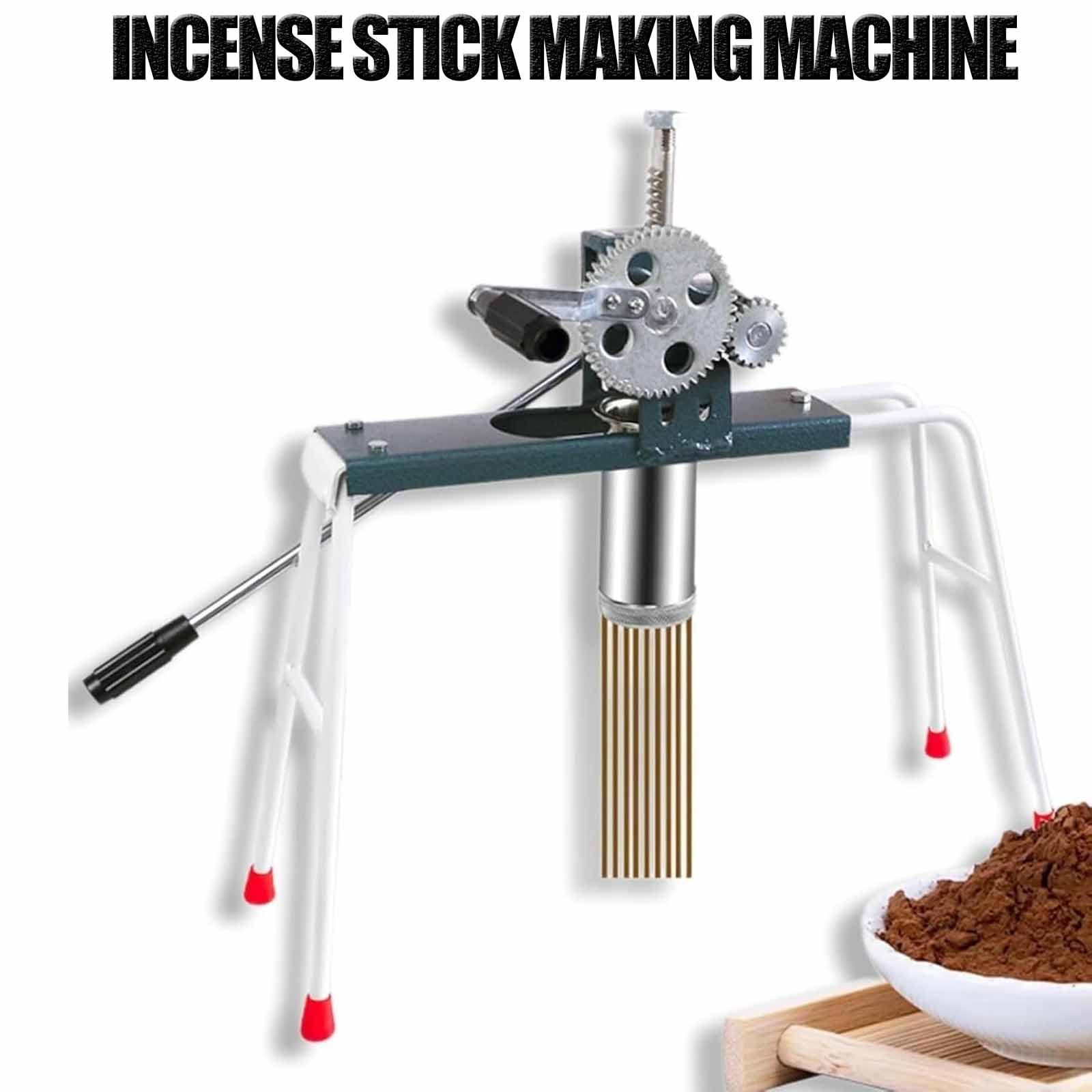 Macchina per la produzione di bastoncini di incenso con 5 piatti stampi, supporto regolabile 53-59 cm e doppia attrezzatura, ideale per principianti ed esperti, estrusore di argilla per incenso fatto