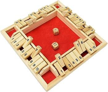 木製ボードゲーム 2-4人用 Amazon.co.jp: Win SPORTS Shut The Box ダイスゲーム - 木製ボード