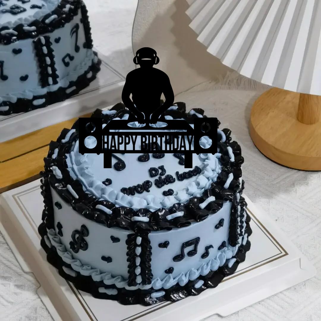 Amazon.co.jp: keonsatrz DJ Happy Birthday ケーキトッパー ヒップ