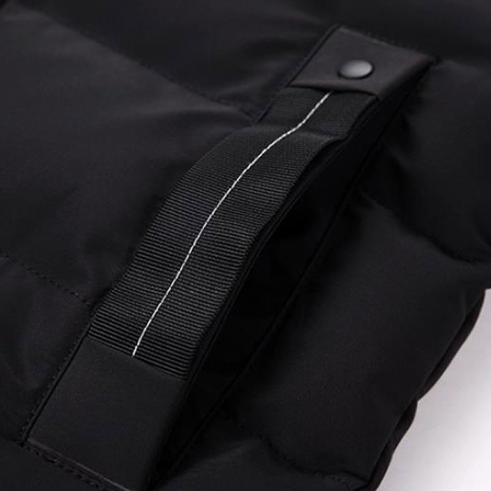 Cappotto trapuntato da uomo lungo con cappuccio di grandi dimensioni impermeabile cappotto invernale termico tinta unita piumino invernale trapuntato giacca tampone
