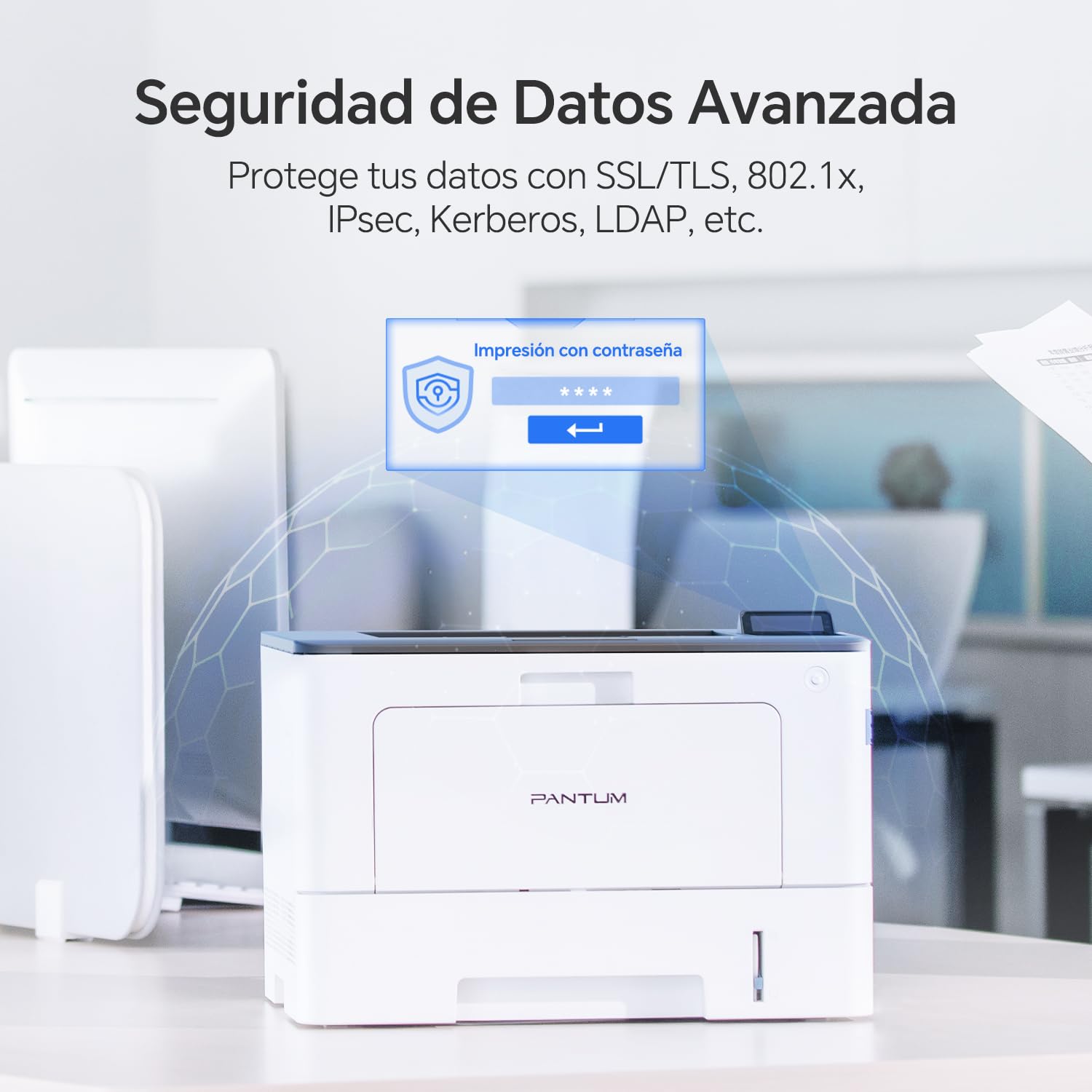 PANTUM BP5200DW Impresora Láser Monocromo 42ppm, Impresión a Doble Cara Automática, WiFi, Red y USB, Controlador en 1 Clic, Incluye Tóner Inicial 3.000 Páginas