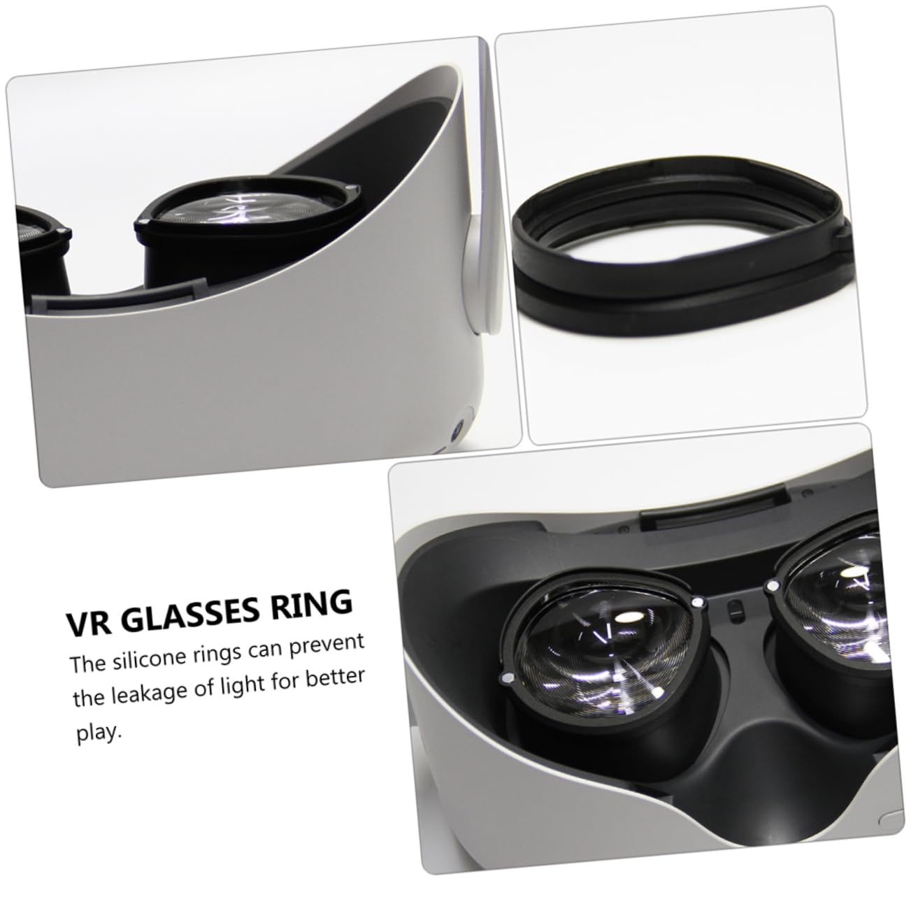 HOMSFOU 6stücke Vr Brillen Anti-Kratzer Ringe Für Rift Hochwertige Silikonlinse Schutzrahmen Leicht Und Tragbar Für Brillenträger Linsen Schutz Zubehör