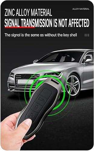 Miniatura 6 de Funda de cuero para llavero Porsche, protector de llave de metal, apto para Boxster Cayenne Panamera Cayman Macan Carrera 911 991