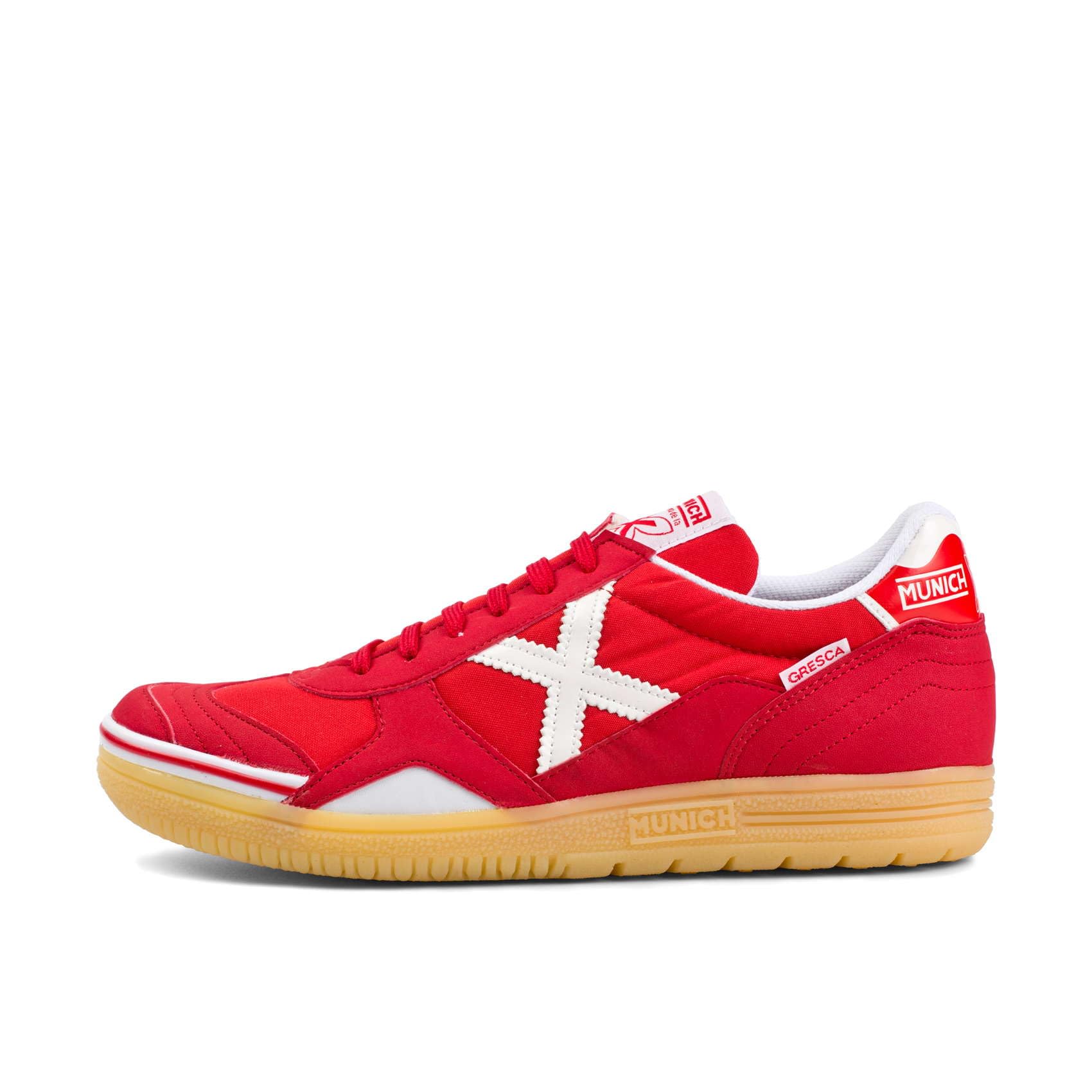 Munich Unisex Adult Gresca Low-Top Sneakers, Red, 11.5 UK