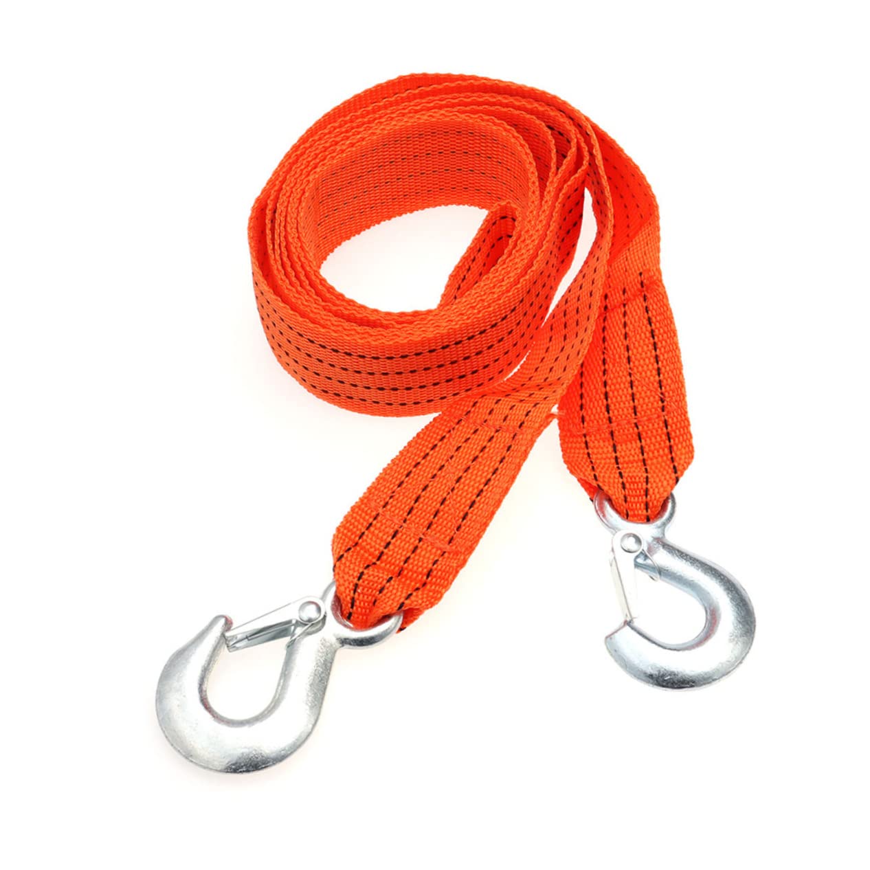 Cabilock 4 3 Meters Nylon Tow Rope Capacity Durable Trailer Rope for Safe Vehicle Towing Fluorescent Design for Night Use Sturdy with Forged Hook