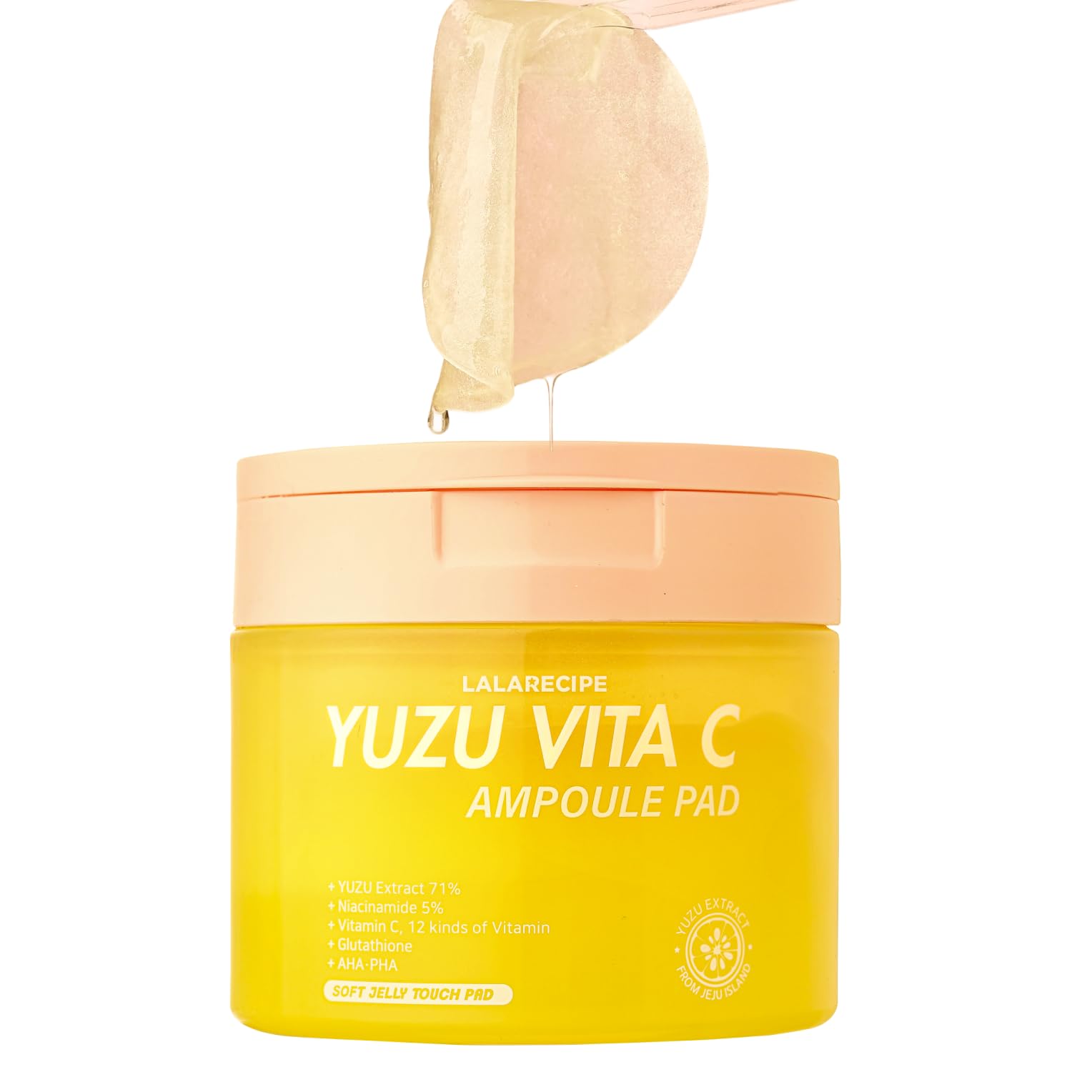 Amazon.com: LALARECIPE Yuzu Vitamin C Toner Pads, 71% Yuzu Extract
