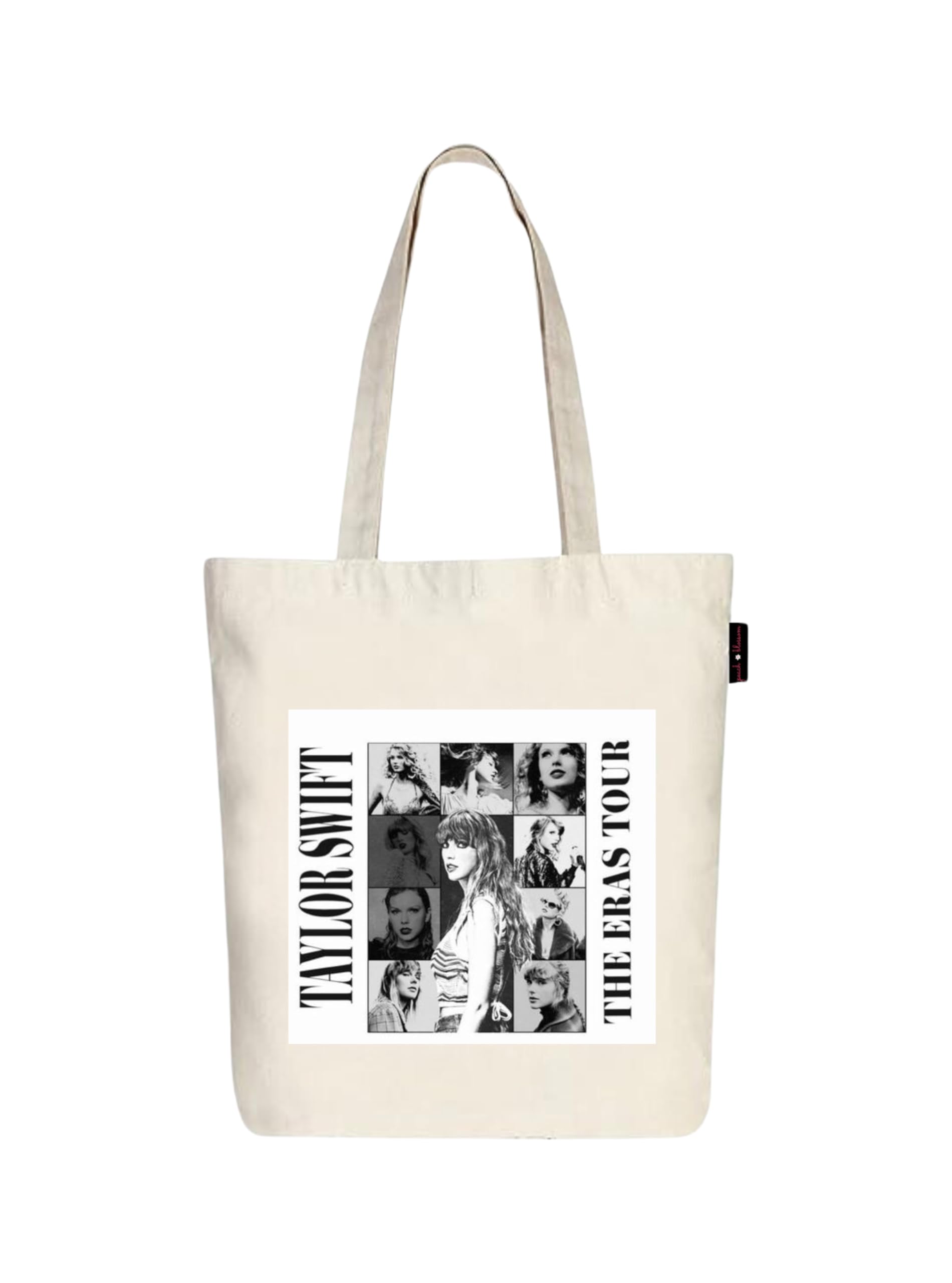 Peach Blossom Printed Cotton Zipper Tote Bags | CBAG - WHT-TAYLOR SWIFT (B0DF541T32) Amazon Price History, Amazon Price Tracker