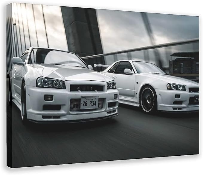Amazon Com Gtr Poster Jdm Poster R32 R33 R34 R35 Sports Car Poster 87 Canvas Poster Posters For Room Aesthetic Bedroom Decor Art Poster 08 12inch 30cm Frame Style1 Posters Prints