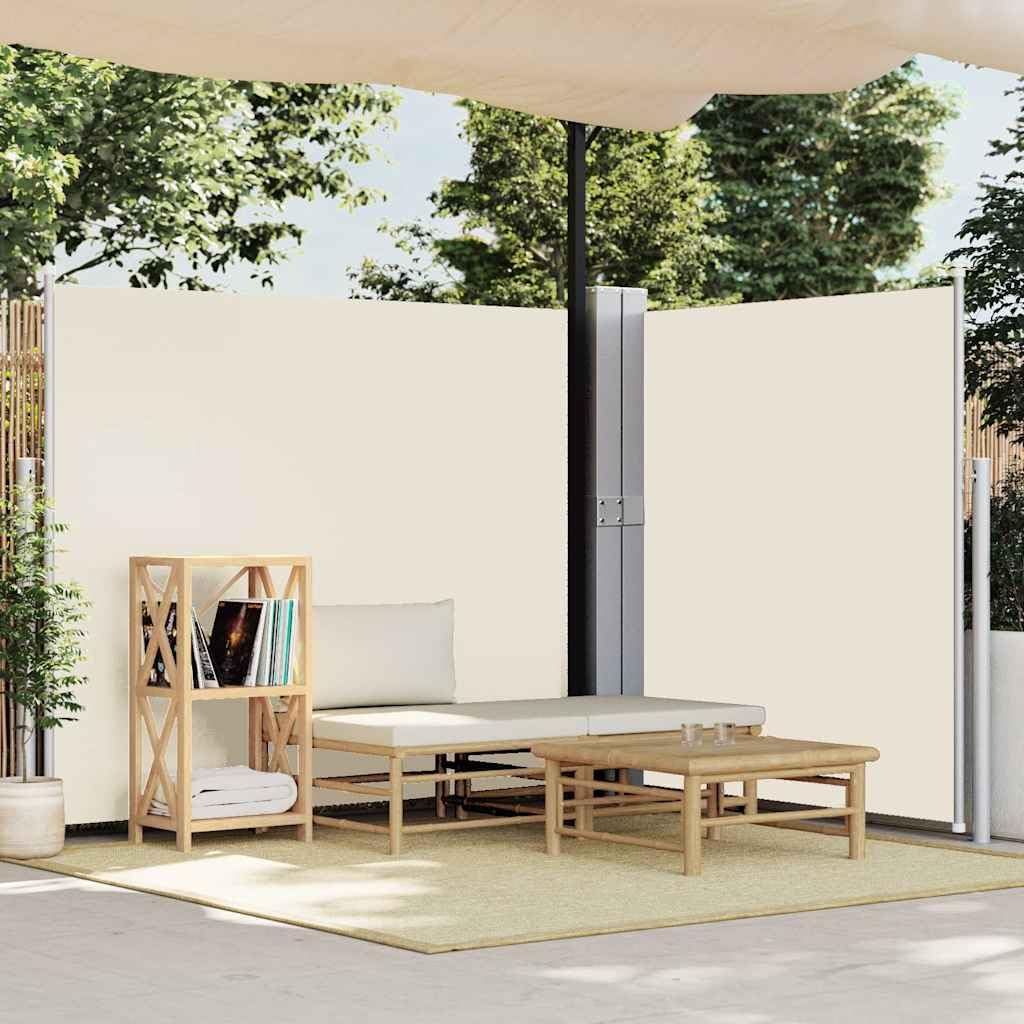 Wysuwana markiza boczna na patio kremowa 170x1200 cm