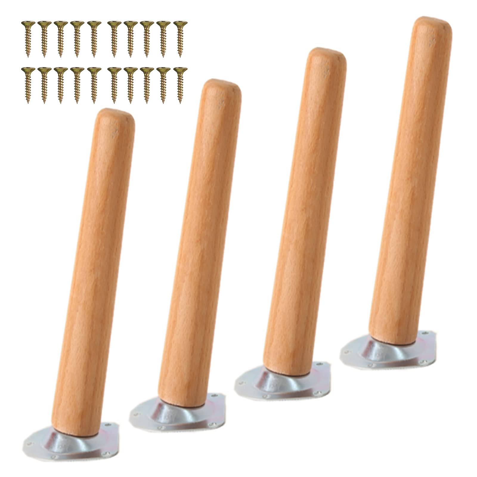 Patas de madera para sofás y gabinetes que garantizan un soporte robusto y elegante