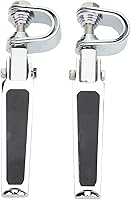 Vista 7 de Estriberas Abrazadera en U, mini estriberas para bicicleta, protector de motor, reposapiés para motocicleta, bicicleta de calle con barra de choque