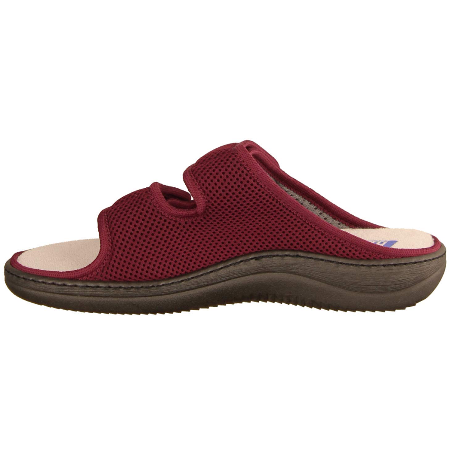 LIROMED 805 Rot - Pantolette - Haus - hüttenschuhe Damen Hausschuhe, Rot