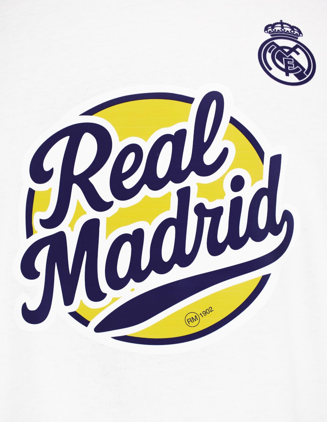 Real Madrid Camiseta De Algodón RM Canottiera Unisex - Adulto