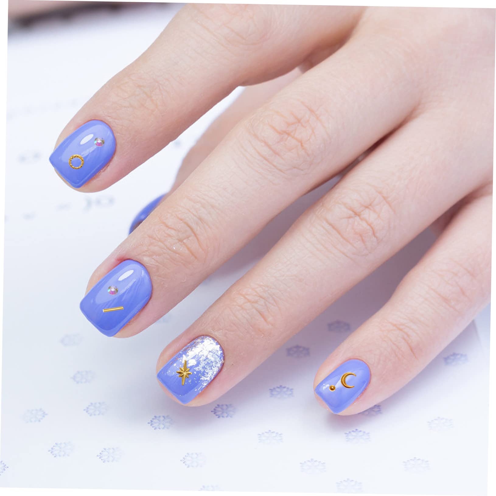 3 Set Decorazioni Per Unghie Per Nail Art Accessori Per Manicure Diy Eleganti Abbellimenti Per Unghie 8 Scatole*3
