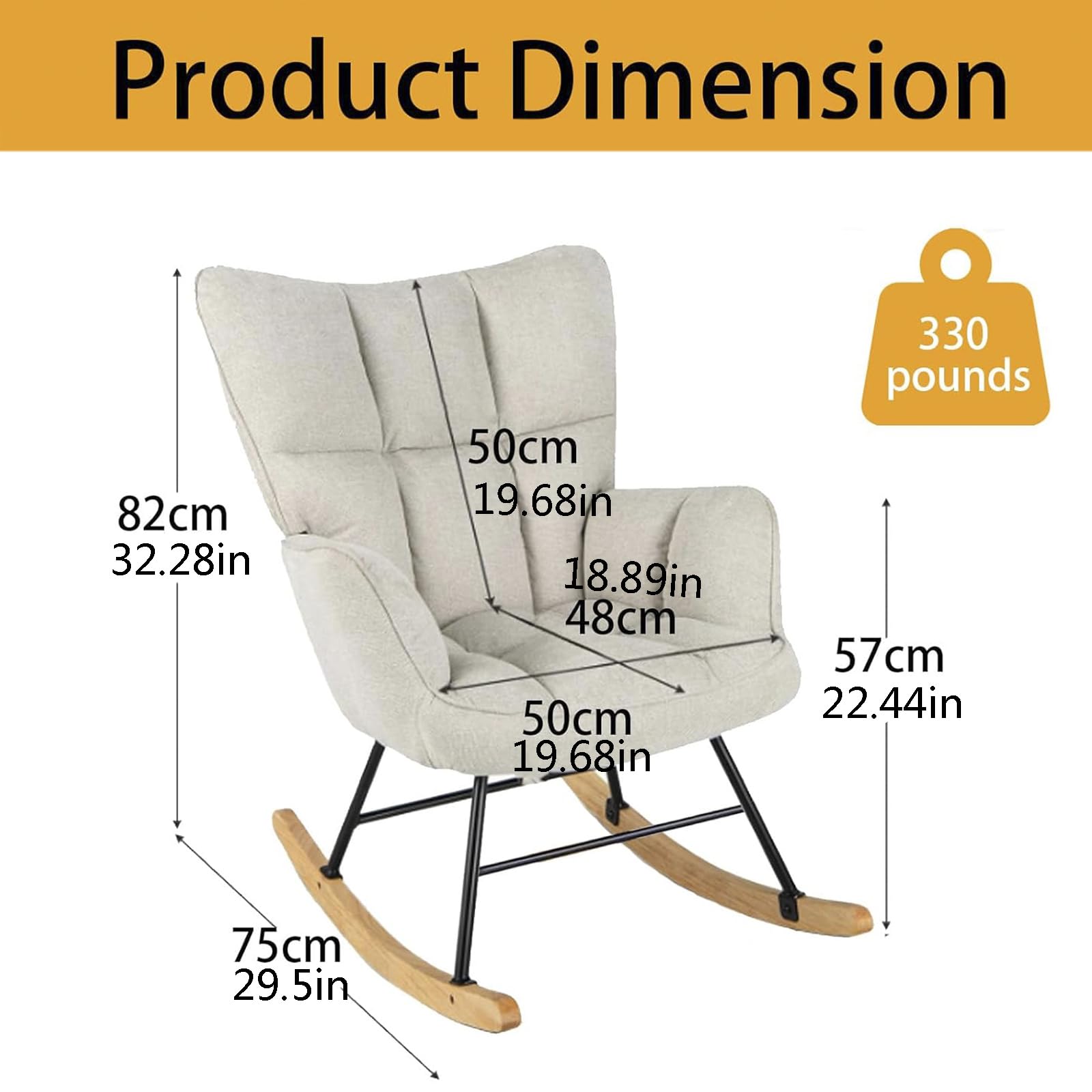 Amazon｜DXDRT 保育室用ロッキングチェア、背もたれと肘掛けの