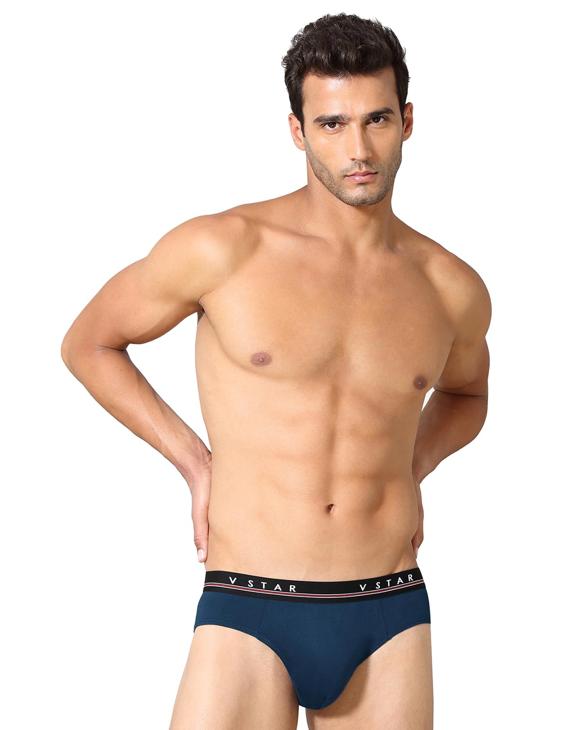 vstar Dexter NEO Cotton Brief for Men with Double Layered Contoured Pouch & Low Rise Fit (Pack of 2)-picture-10