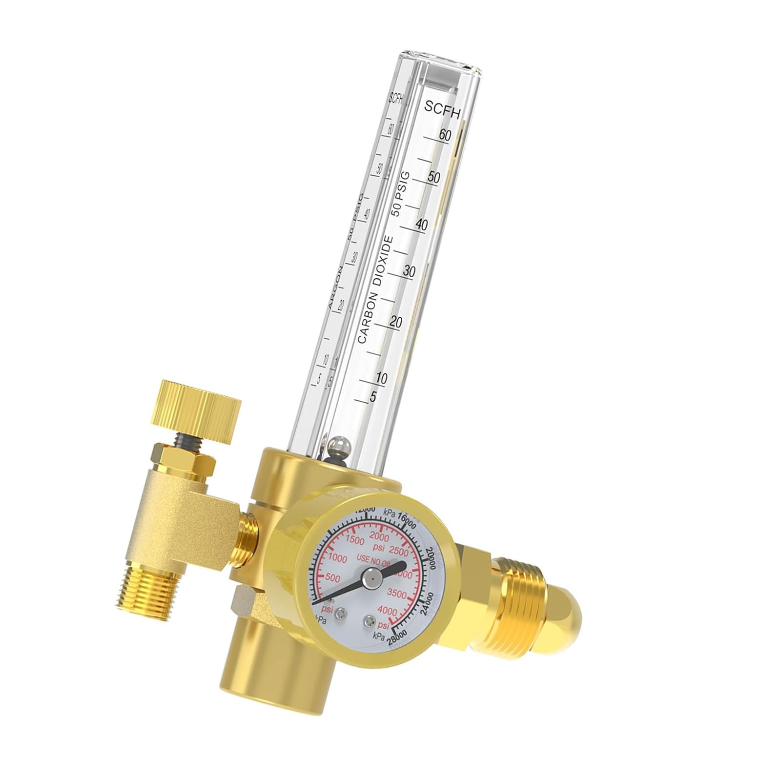 Msioytog Multicolor Brass Argon Flows Meter Regulator Fit For Stable Tig Welding Applications Automotive Repair Professional Welders Automotive Welding Tool