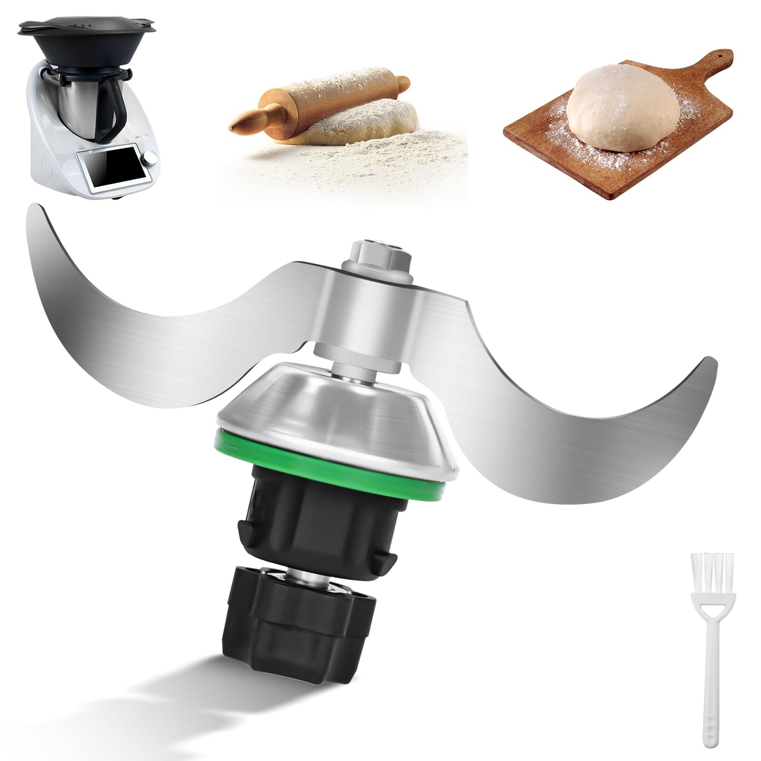 Coltello per Impastare per Bimby TM5 TM6, Accessori Bimby TM6 in Acciaio Inossidabile Professionale Compatibile, Gruppo Lame Bimby TM5 - Lame per Bimby TM5 / Ricambi Bimby TM5 TM6