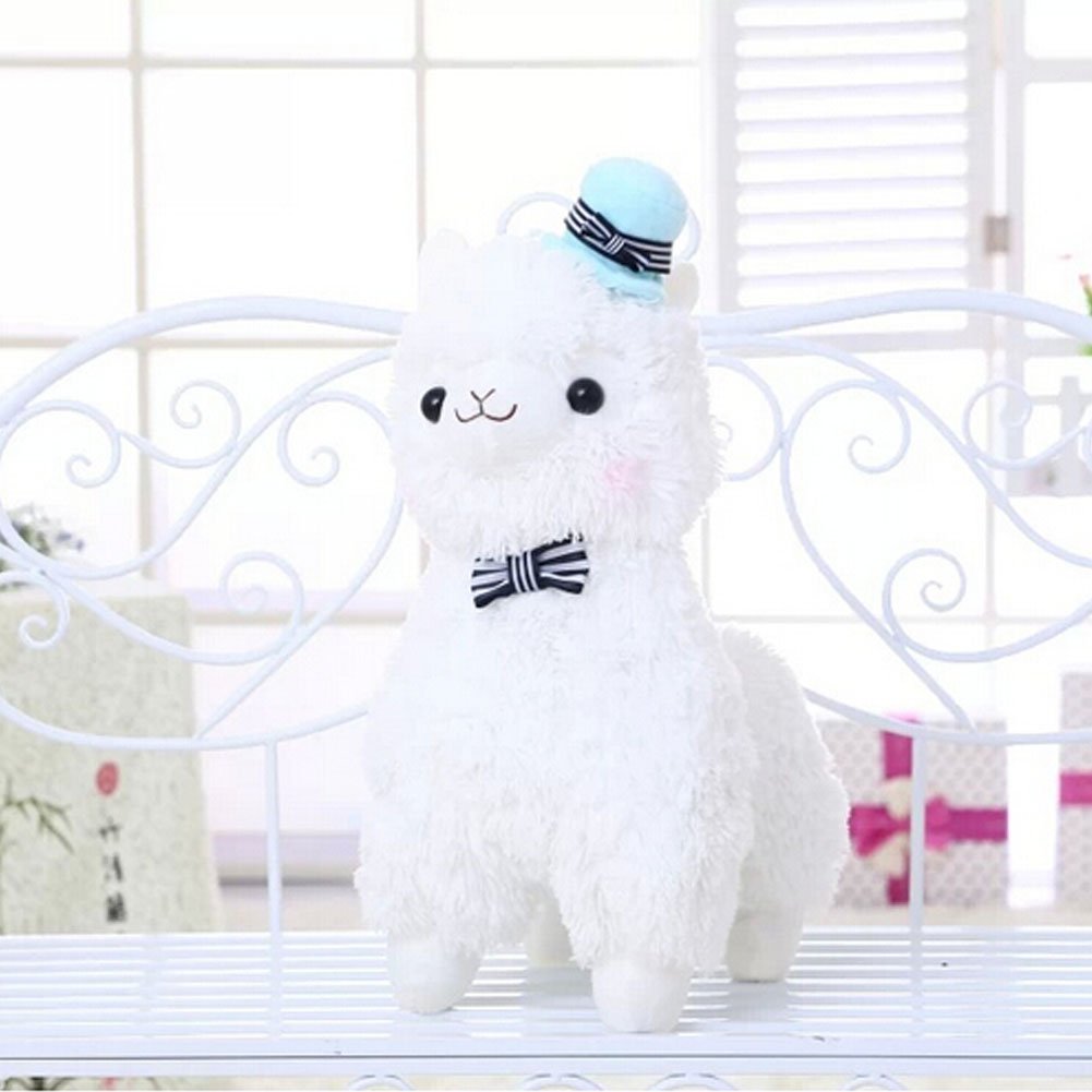 Botetrade Kawaii Love Hat Alpaca Llama Plush 35cm Tall