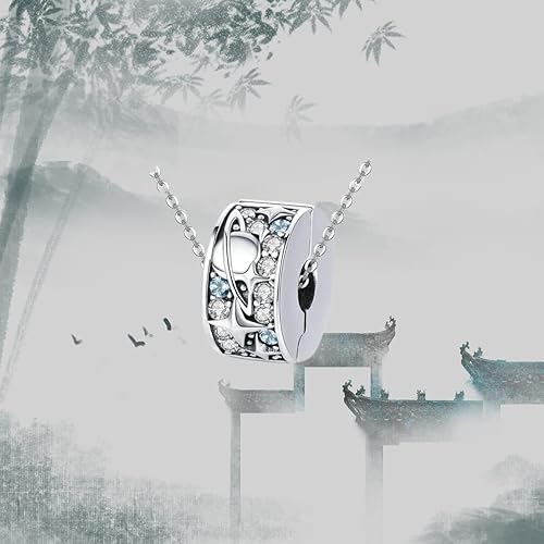 Miniatura 2 de Clearance Bead Charm 925 Sterling Silver Pendant,Girl Jewelry Beads Gifts for Women Bracelet&Necklace