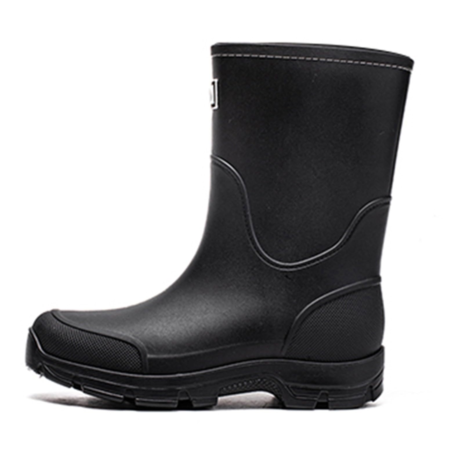 Generico Stivali Pioggia Uomo, Impermeabili Calosce Unisex Stivaletti Rain Boots Comode Galosce Scarponcini Antipioggia Scarpe Antiscivolo Stivali Gomma Stivaletto per La Pioggia Giardinaggio