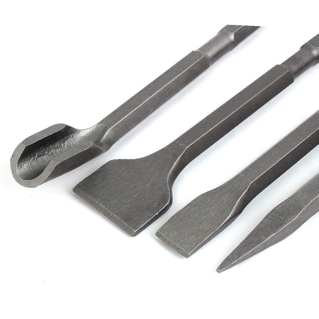 Okrągły otwór Płaski, ostry, w kształcie litery U Zestaw dłut do betonu 4 w 1(Runder Special Direct System PLUS Schaft flach, Spitze, U-förmiger Bit-Betonmeißel-Satz 4 in 1